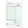 National Checking Co National Checking Two-Part Carbonless Guest Check 4.25 in. x 7.25 in. Green Booked Medium, 50PK 947BNDSW